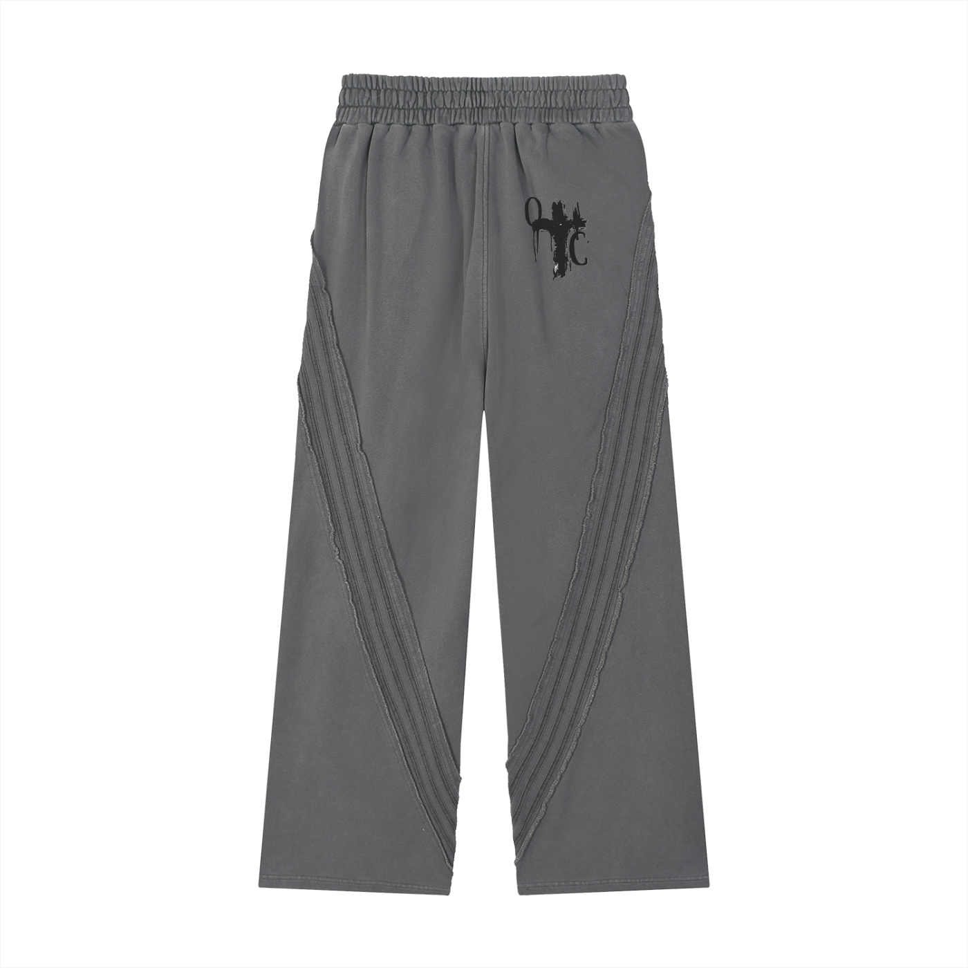 Snow Washed Tape Raw Edge Sweatpants