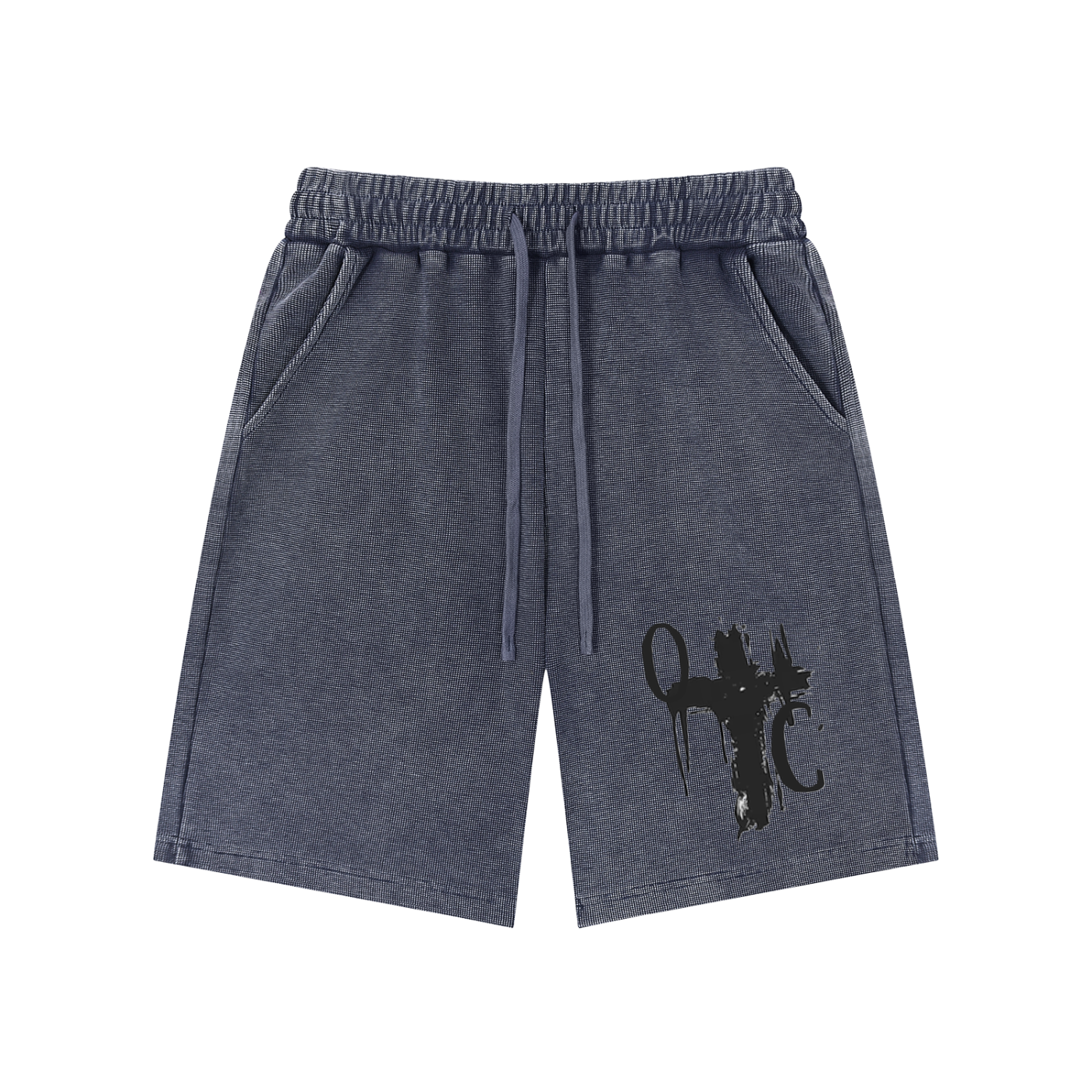 Mineral Wash Waffle Knit Shorts